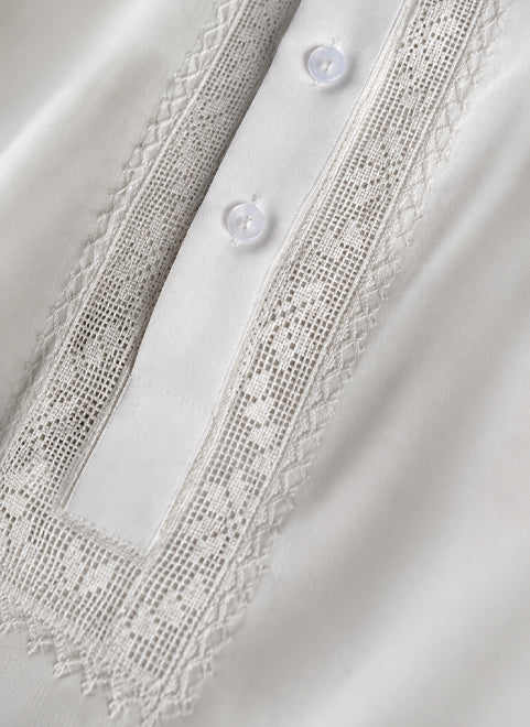Classic White Tarkashi Kurta