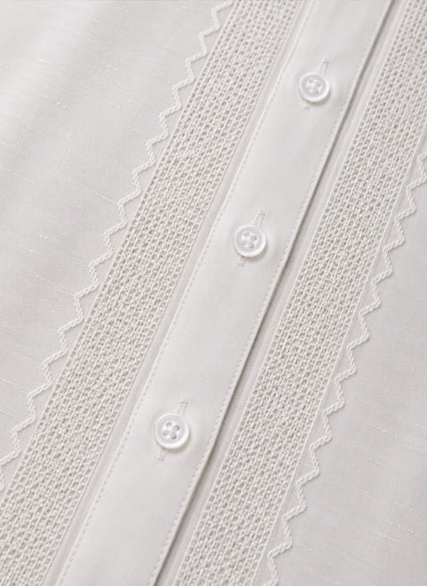 Pearl White Tarkashi Kurta