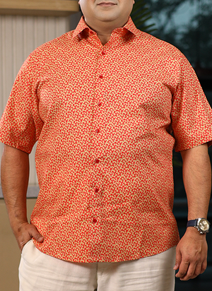 Textured Print Comfort Shirt