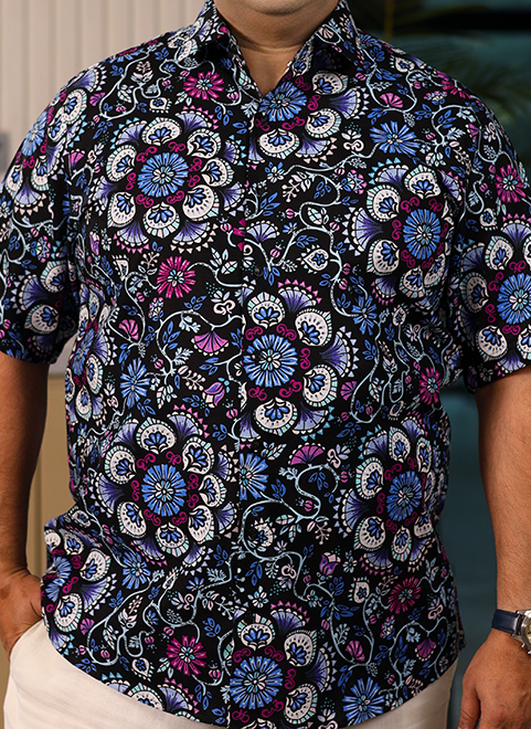 Floral Print Comfort Shirt