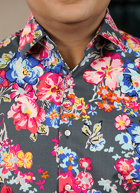 Floral Tropical Comfort Shirt