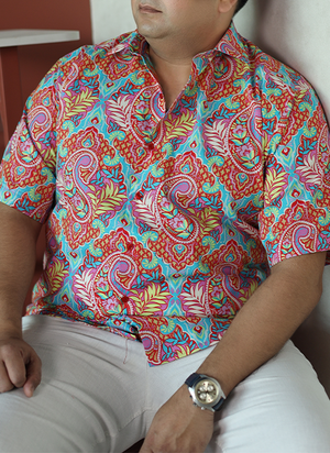 Vibrant Paisley Luxe Shirt