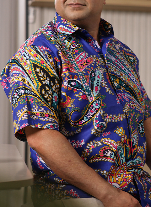 Vibrant Floral Print Shirt – Premium Comfort Fit