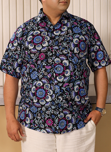 Floral Print Comfort Shirt