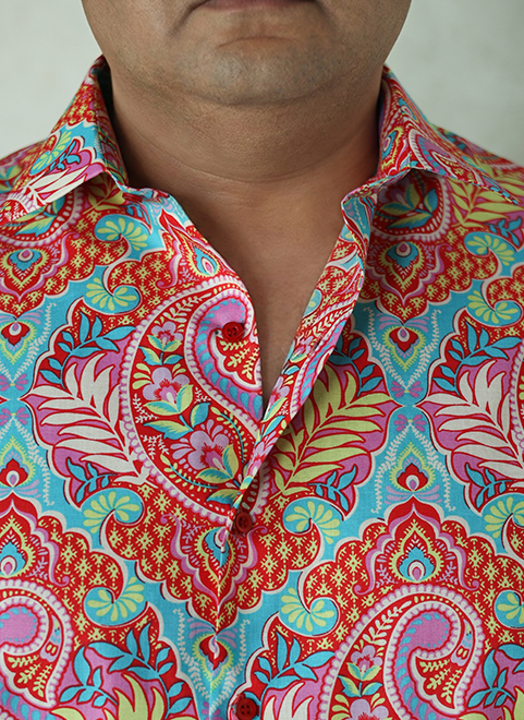 Vibrant Paisley Luxe Shirt